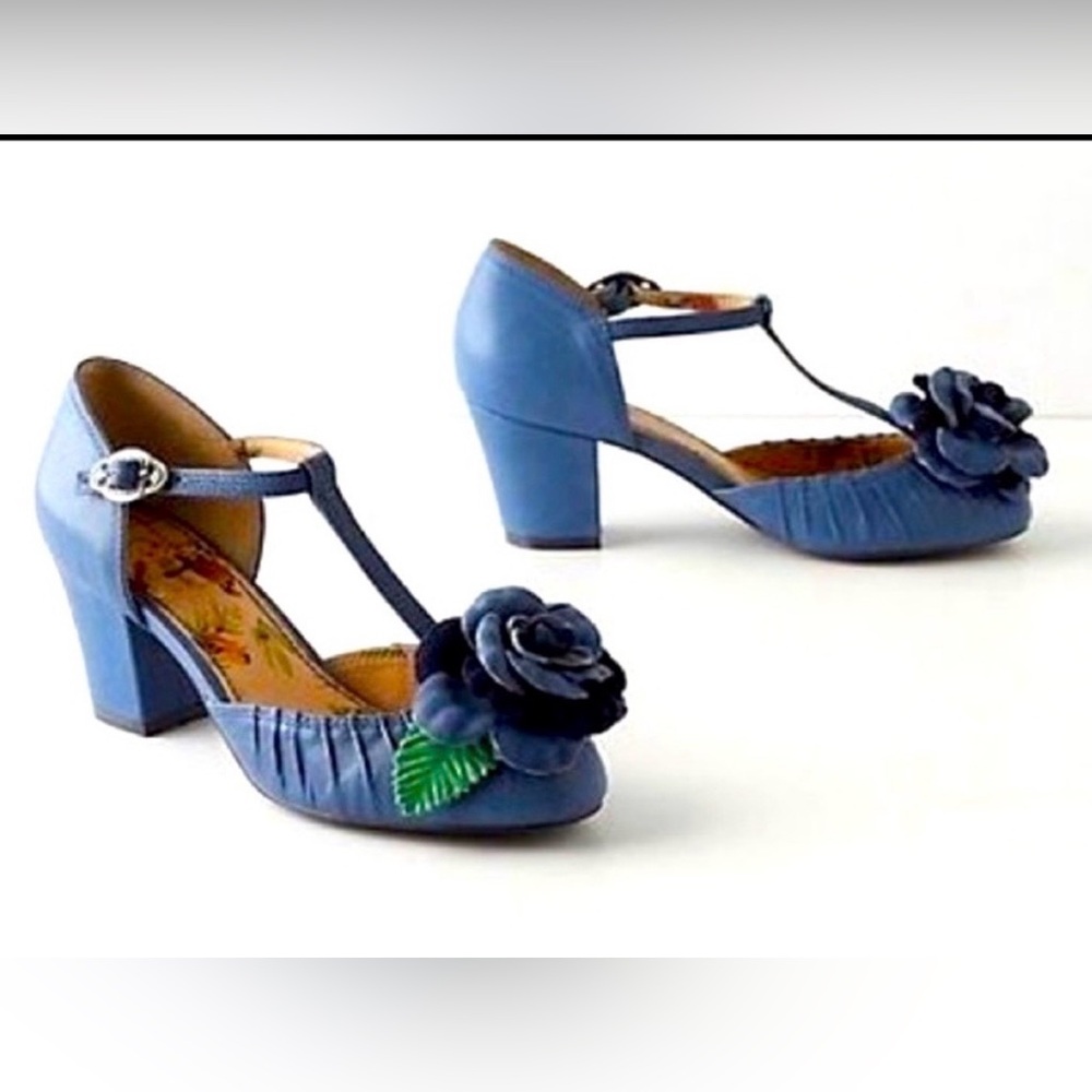 Miss L Fire Dusty Begonia heels in blue Size 37/ US7(RARE)